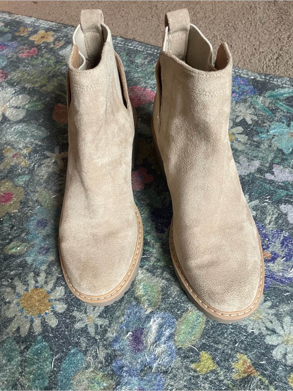 DV by Dolce Vita Beige Suede Booties